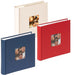 Album rilegato a libro con copertina in carta telata personalizzabile. Interni a tasche con memo per 200 foto f.to 13x19. 3 colori assortiti.