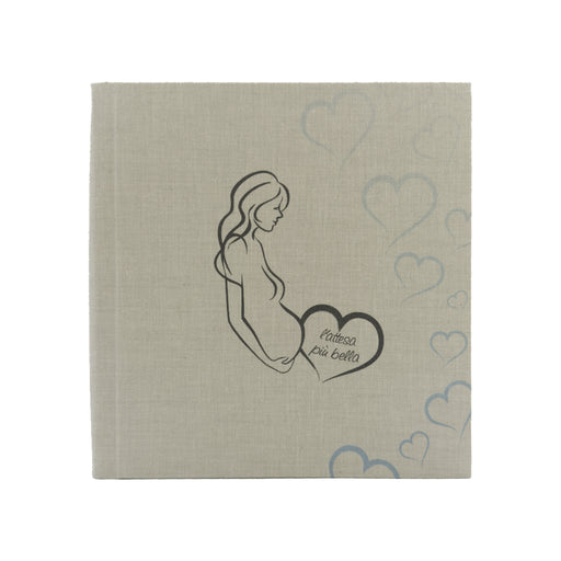 Album Fotografico Autoadesivo Con Copertina In Lino Color Cachi, 20 Fogli / 40 Pagine, Formato 32x33 Cm, Per Foto 3x5 A 8x10, Con Raschietto E 2 Penne Metalliche
