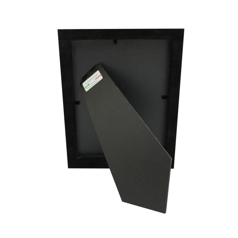 KQT212 Cornice in legno Rosso con applicazione coppia cuori