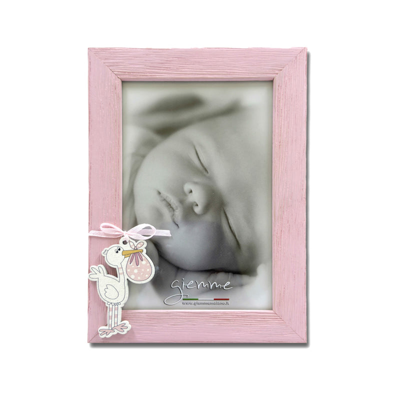 KBT146-R Cornice per bambina - Cicogna