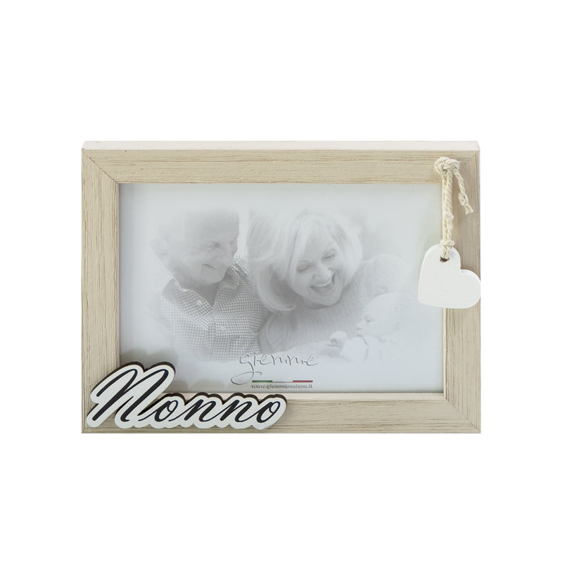 KFT118 Portafoto in Legno naturale con Applicazione  "Nonno"