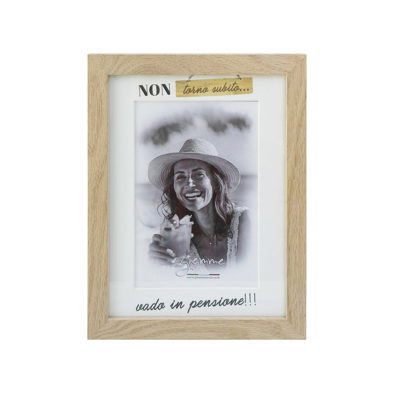 KFT126 cornice in rovere "vado in pensione"