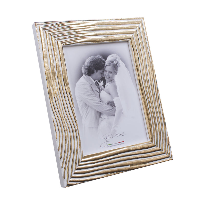 KG86B Corni in legno rigato oro