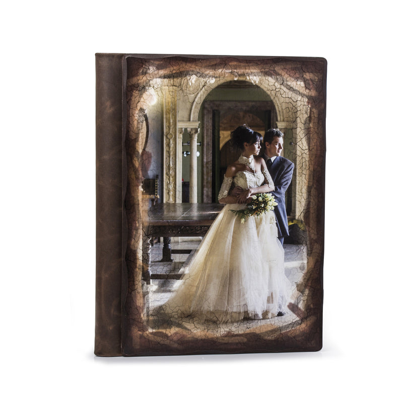 M048 Abum con copertina in legno personalizzata